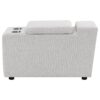 Collins Upholstered Modular Storage Console Grey