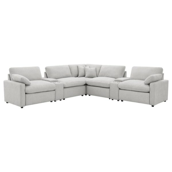 Collins 7-piece Modular Power Reclining Sectional Grey