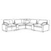 Collins 7-piece Modular Power Reclining Sectional Grey