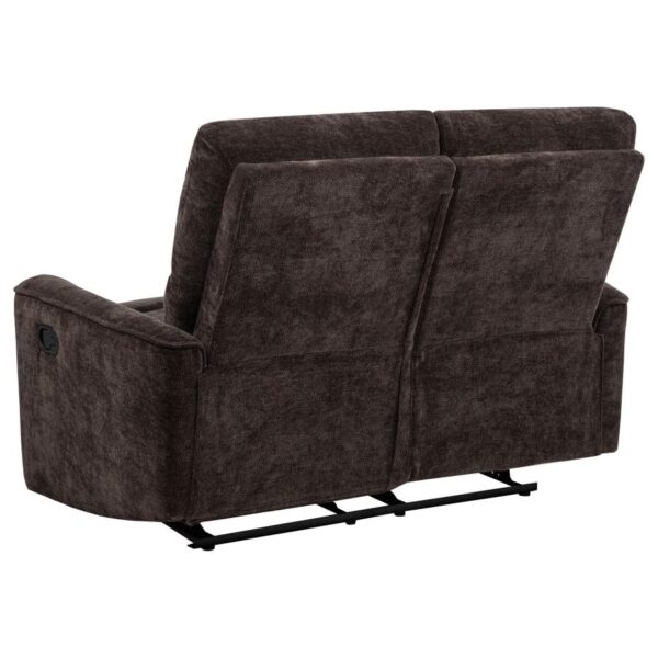 Navarro 3-piece Upholstered Reclining Sofa Set Dark Brown