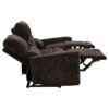 Navarro Chenille Upholstered Reclining Sofa Dark Brown