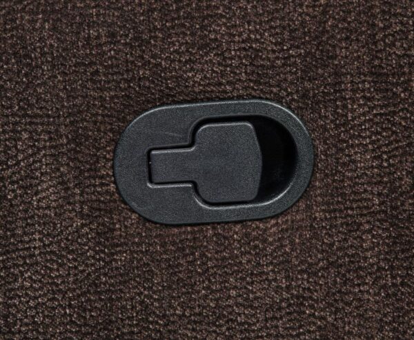 Navarro Chenille Upholstered Glider Recliner Dark Brown