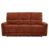 Navarro Chenille Upholstered Reclining Sofa Burnt Orange