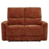 Navarro Chenille Upholstered Reclining Loveseat Burnt Orange