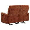 Navarro Chenille Upholstered Reclining Loveseat Burnt Orange