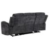 Kennett 3-piece Chenille Power Reclining Sofa Set Dark Grey