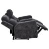 Kennett 3-piece Chenille Power Reclining Sofa Set Dark Grey