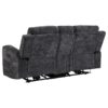 Kennett 3-piece Chenille Power Reclining Sofa Set Dark Grey