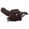 Sycamore Upholstered Power Recliner Chair Dark Brown