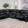 Sycamore Upholstered Power Reclining Sectional Sofa Grey