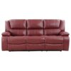 Camila 3-piece Upholstered Reclining Sofa Set Red