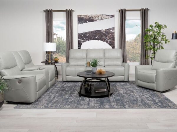 Greenfield 3-piece Power Reclining Sofa Set Dove Grey