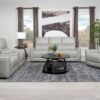 Greenfield Upholstered Power Reclining Loveseat Dove Grey