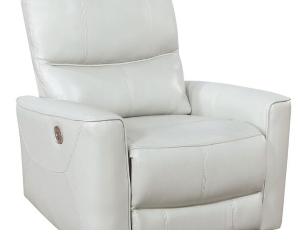 Greenfield Upholstered Power Recliner Chair Dove Grey