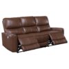 Greenfield 3-piece Power Reclining Sofa Set Saddle Brown