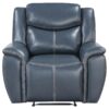Sloane Upholstered Padded Arm Recliner Chair Blue