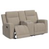 Brentwood 3-piece Upholstered Reclining Sofa Set Taupe