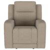 Brentwood 3-piece Upholstered Reclining Sofa Set Taupe