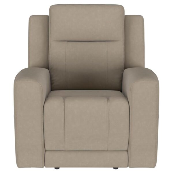 Brentwood 3-piece Upholstered Reclining Sofa Set Taupe
