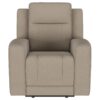 Brentwood 3-piece Upholstered Reclining Sofa Set Taupe