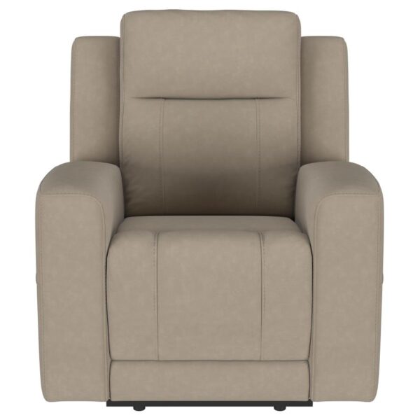 Brentwood 3-piece Upholstered Reclining Sofa Set Taupe