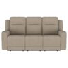 Brentwood Upholstered Motion Reclining Sofa Taupe
