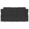 Brentwood Upholstered Reclining Loveseat Dark Charcoal
