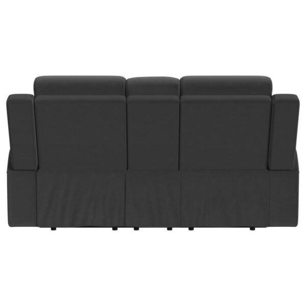 Brentwood Upholstered Reclining Loveseat Dark Charcoal