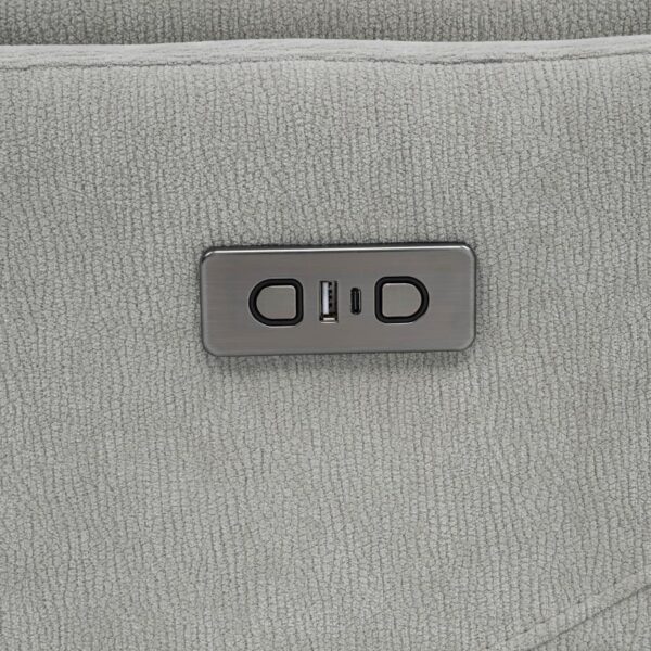 Adler Upholstered Power Swivel Glider Recliner Ivory