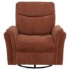 Adler Upholstered Power Swivel Glider Recliner Rust