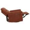 Adler Upholstered Power Swivel Glider Recliner Rust
