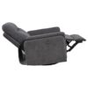 Adler Upholstered Power Swivel Glider Recliner Charcoal Grey