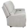 Sylmar Chenille Upholstered Power Reclining Sofa Dove Grey