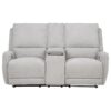 Sylmar Chenille Upholstered Power Reclining Loveseat Dove Grey