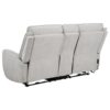 Sylmar Chenille Upholstered Power Reclining Loveseat Dove Grey
