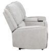 Sylmar Chenille Upholstered Power Reclining Loveseat Dove Grey