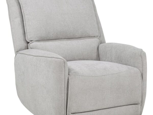 Sylmar Chenille Upholstered Power Recliner Dove Grey