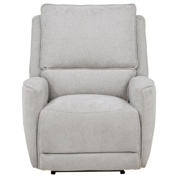 Sylmar Chenille Upholstered Power Recliner Dove Grey