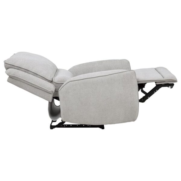 Sylmar Chenille Upholstered Power Recliner Dove Grey