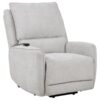 Sylmar Chenille Upholstered Dual Power Lift Recliner Dove Grey