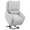 Sylmar Chenille Upholstered Dual Power Lift Recliner Dove Grey