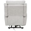 Sylmar Chenille Upholstered Dual Power Lift Recliner Dove Grey