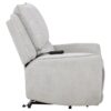 Sylmar Chenille Upholstered Dual Power Lift Recliner Dove Grey