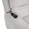 Sylmar Chenille Upholstered Dual Power Lift Recliner Dove Grey