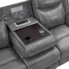 Conrad 3-piece Upholstered Padded Arm Motion Sofa Set Grey
