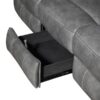 Conrad Upholstered Padded Arm Motion Sofa Grey