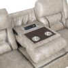Greer 3-piece Upholstered Reclining Sofa Set Taupe