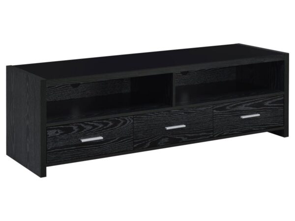 Alton 3-drawer Engineered Wood 61-inch TV Stand Black Oak