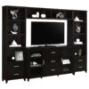Lewes 4-piece 60-inch TV Entertainment Center Cappuccino