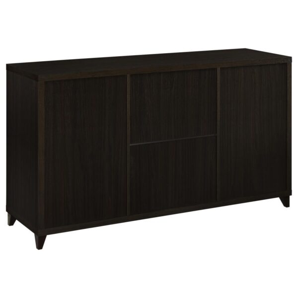 Lewes 2-door Engineered Wood 60-inch TV Stand Cappuccino